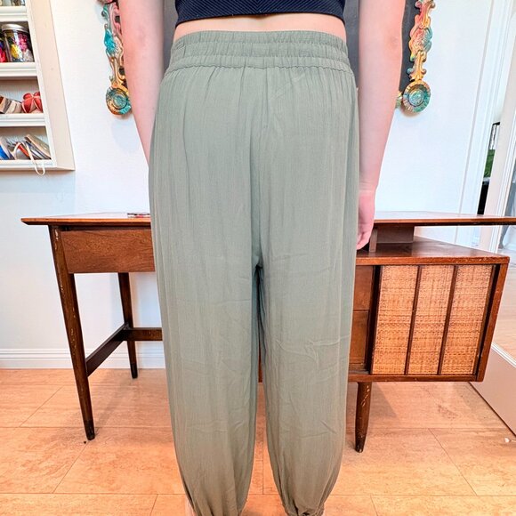 1 State Joggers With Leg Slit Olive Green Size Small - Picture 3 of 11